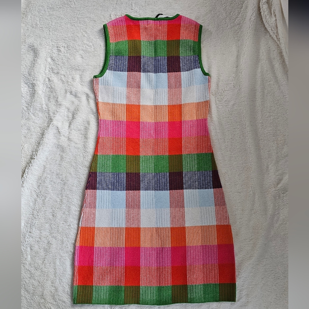 Kaye Spade X Target Sleeveless Plaid Sweater Dress Sz S NWT - Picture 3 of 3